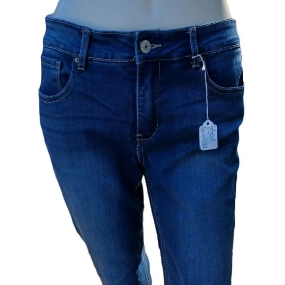 581025... Vintage America Crop Jeans Size 4/27 - Picture 1 of 6